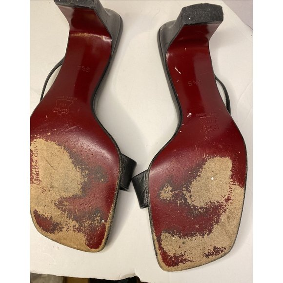 Charles David by Nathalie M Women’s Gray Heel Mule Sandals Size 8.5B Spain READ - Picture 8 of 11